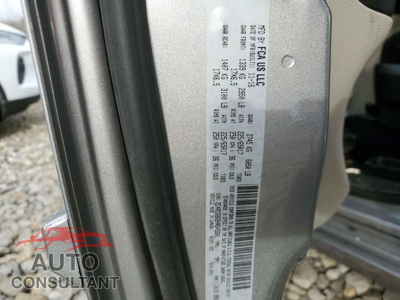 DODGE CARAVAN 2017 - 2C4RDGBG5HR645601
