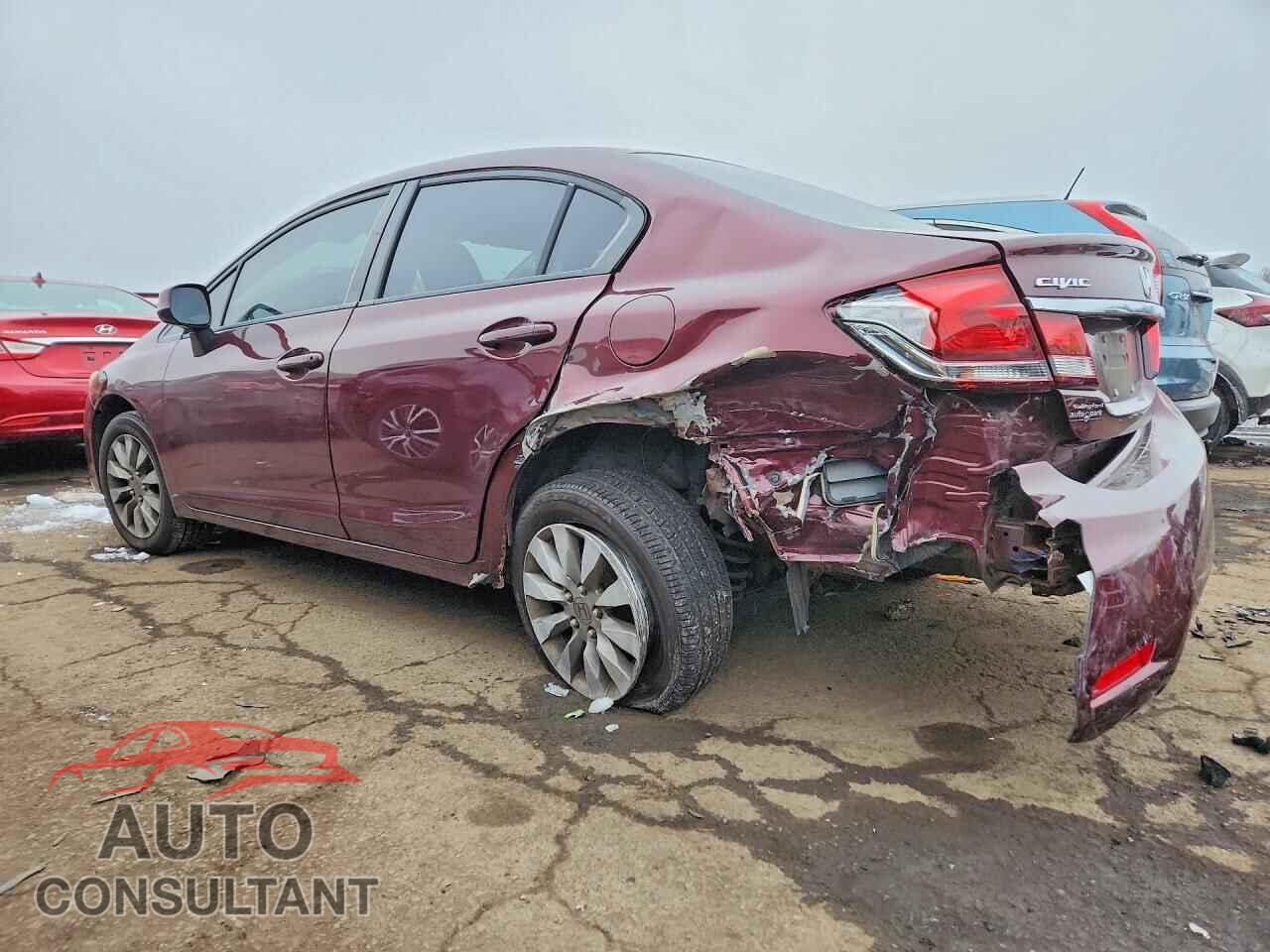 HONDA CIVIC 2013 - 19XFB2F57DE266406