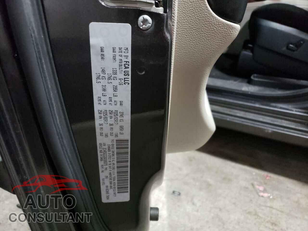 DODGE CARAVAN 2016 - 2C4RDGCG3GR385275
