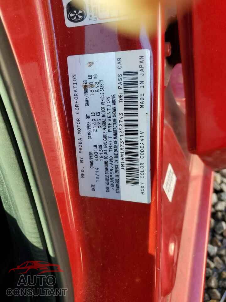 MAZDA 3 2015 - JM1BM1M73F1252743