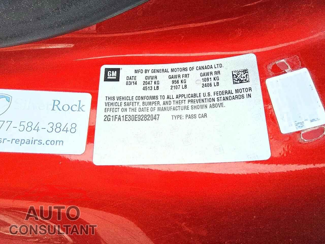 CHEVROLET CAMARO 2014 - 2G1FA1E30E9282047