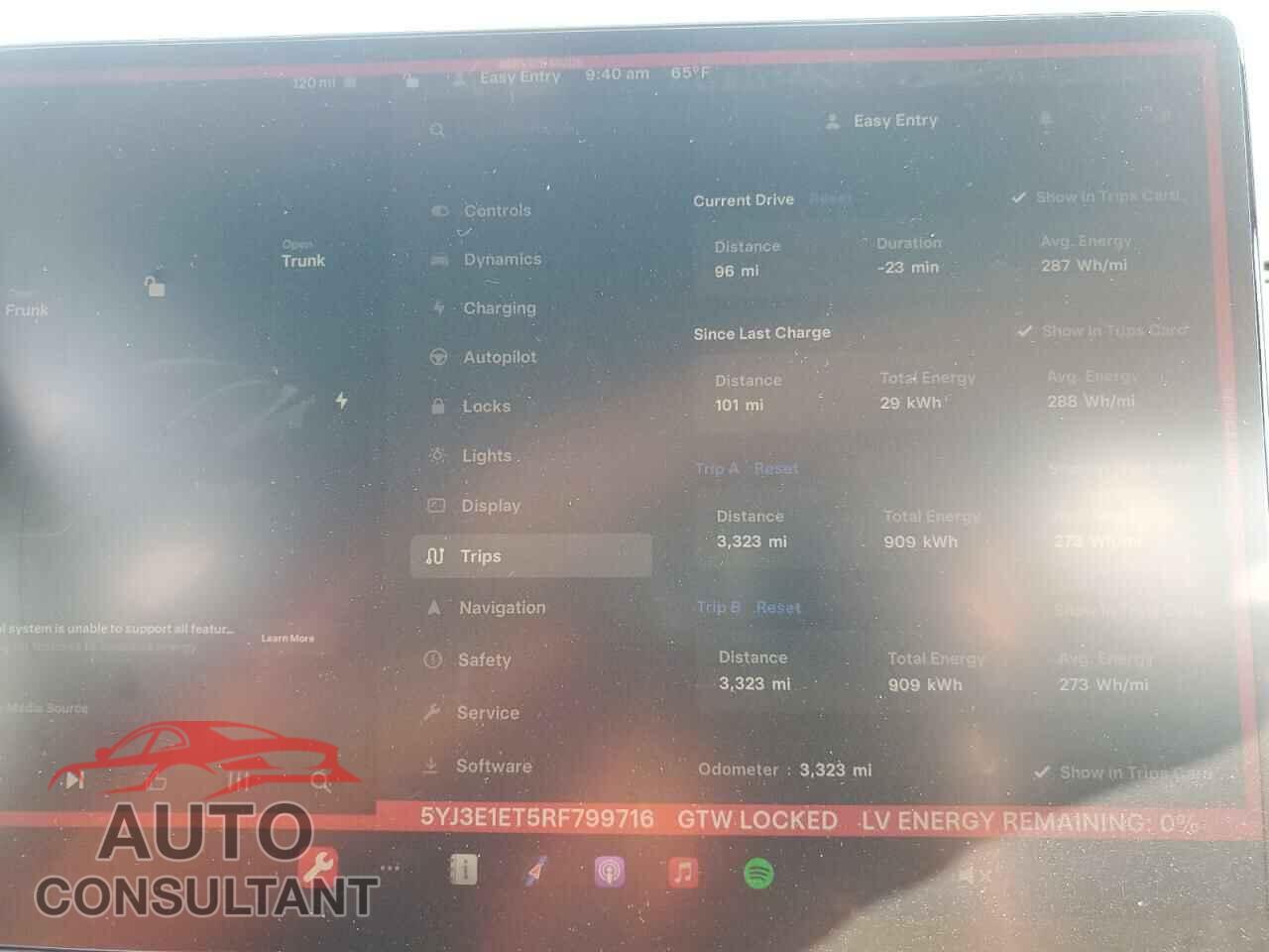 TESLA MODEL 3 2024 - 5YJ3E1ET5RF799716