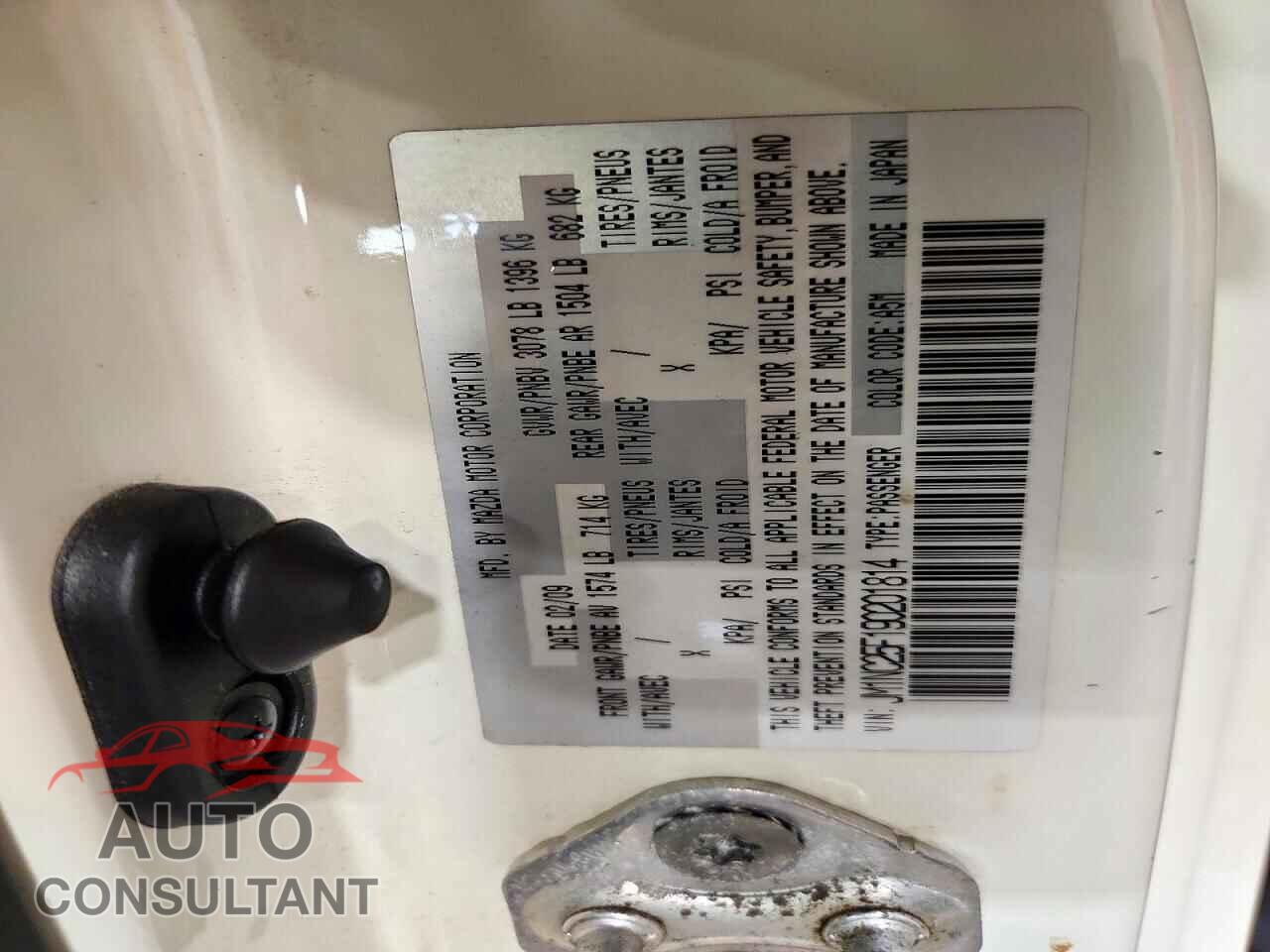 MAZDA MX5 2009 - JM1NC25F190201814