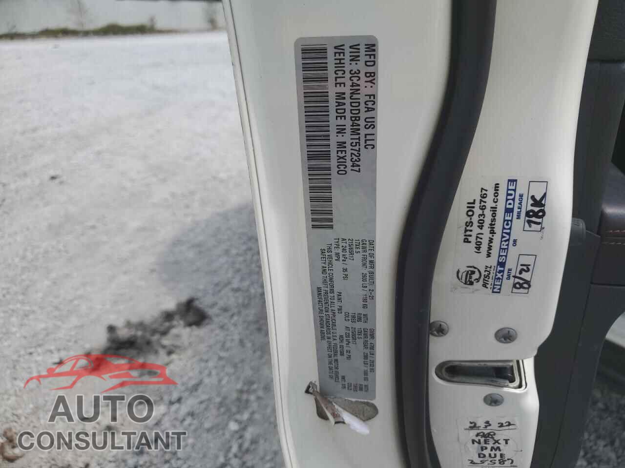 JEEP COMPASS 2021 - 3C4NJDDB4MT572347