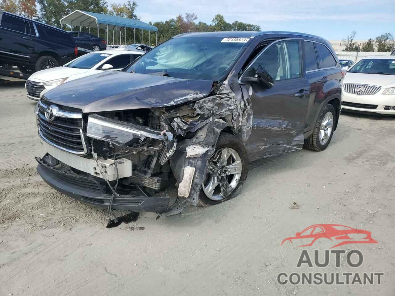 TOYOTA HIGHLANDER 2016 - 5TDDKRFH9GS294387