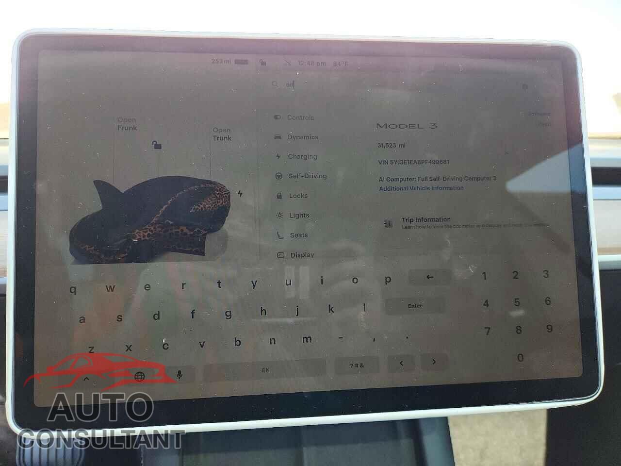 TESLA MODEL 3 2023 - 5YJ3E1EA8PF499681