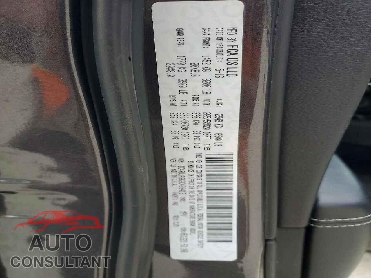 DODGE DURANGO 2016 - 1C4RDJAG6GC430413
