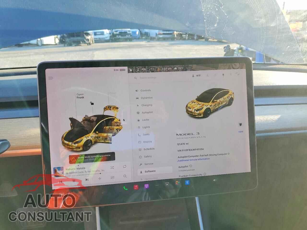 TESLA MODEL 3 2019 - 5YJ3E1EA3KF411354