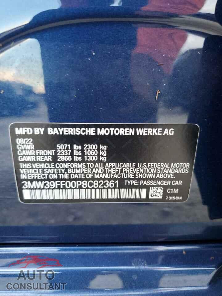 BMW 3 SERIES 2023 - 3MW39FF00P8C82361