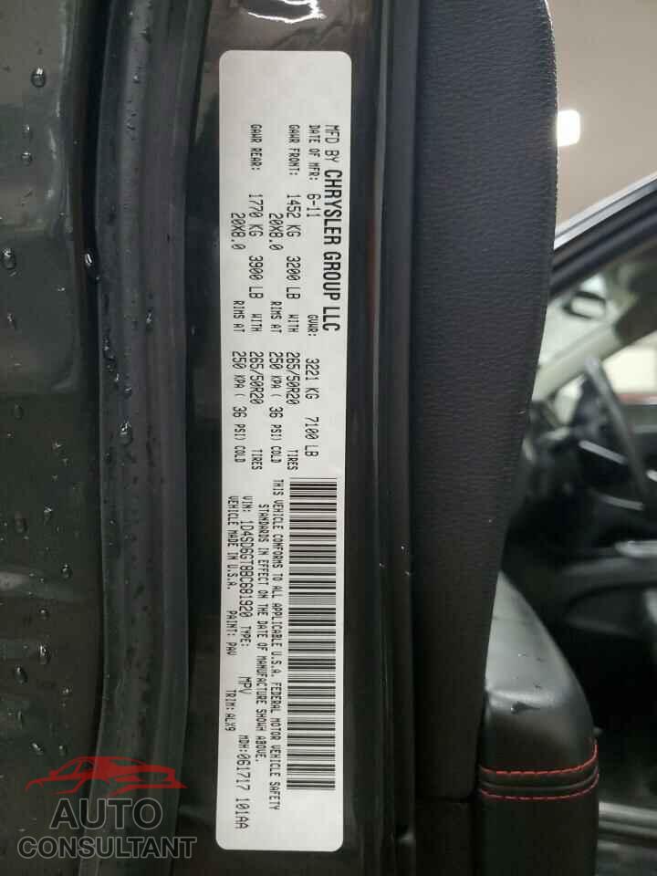 DODGE DURANGO 2011 - 1D4SD6GT8BC681920