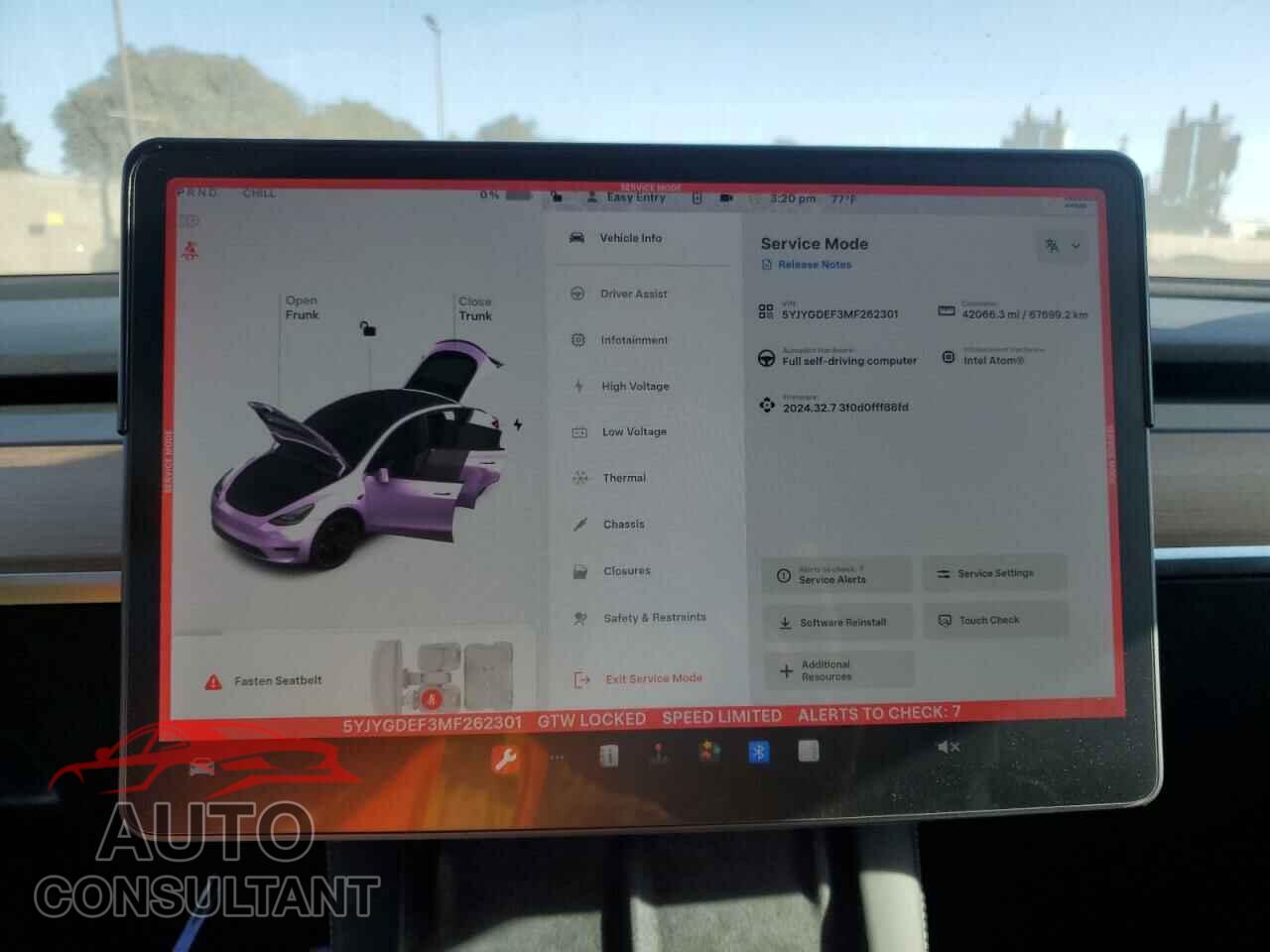 TESLA MODEL Y 2021 - 5YJYGDEF3MF262301
