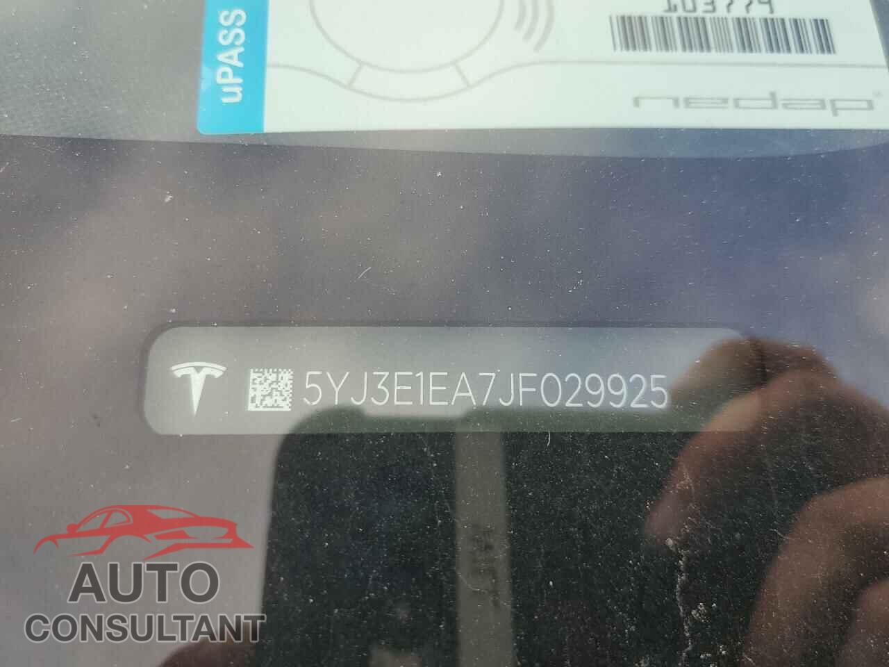 TESLA MODEL 3 2018 - 5YJ3E1EA7JF029925