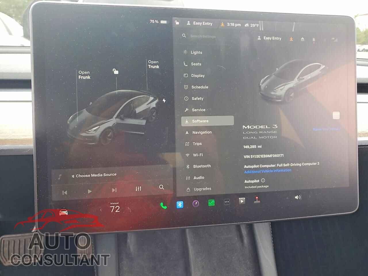 TESLA MODEL 3 2021 - 5YJ3E1EB9MF060171