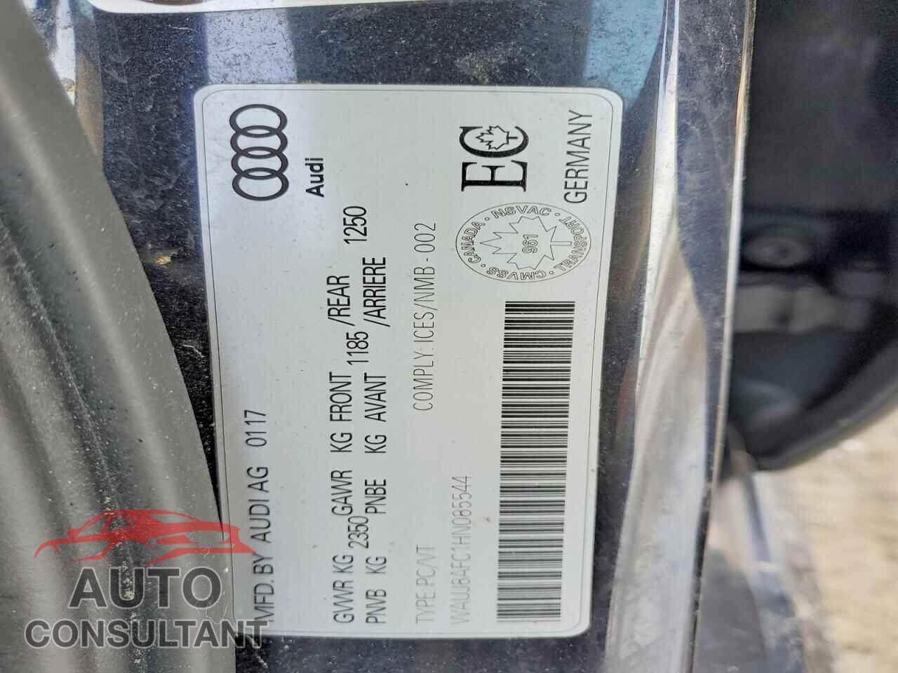 AUDI A6 2017 - WAUJ8AFC1HN085544