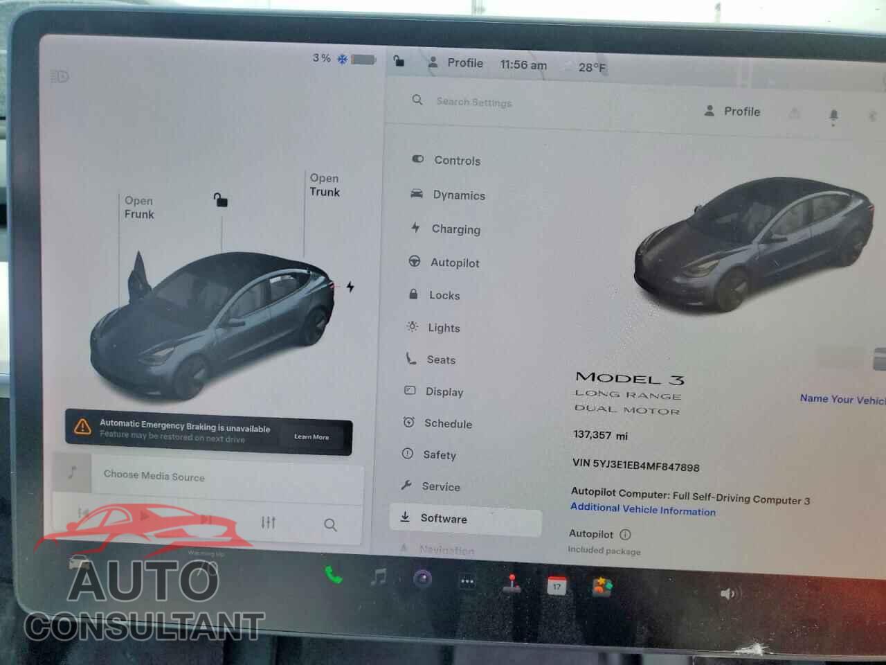 TESLA MODEL 3 2021 - 5YJ3E1EB4MF847898