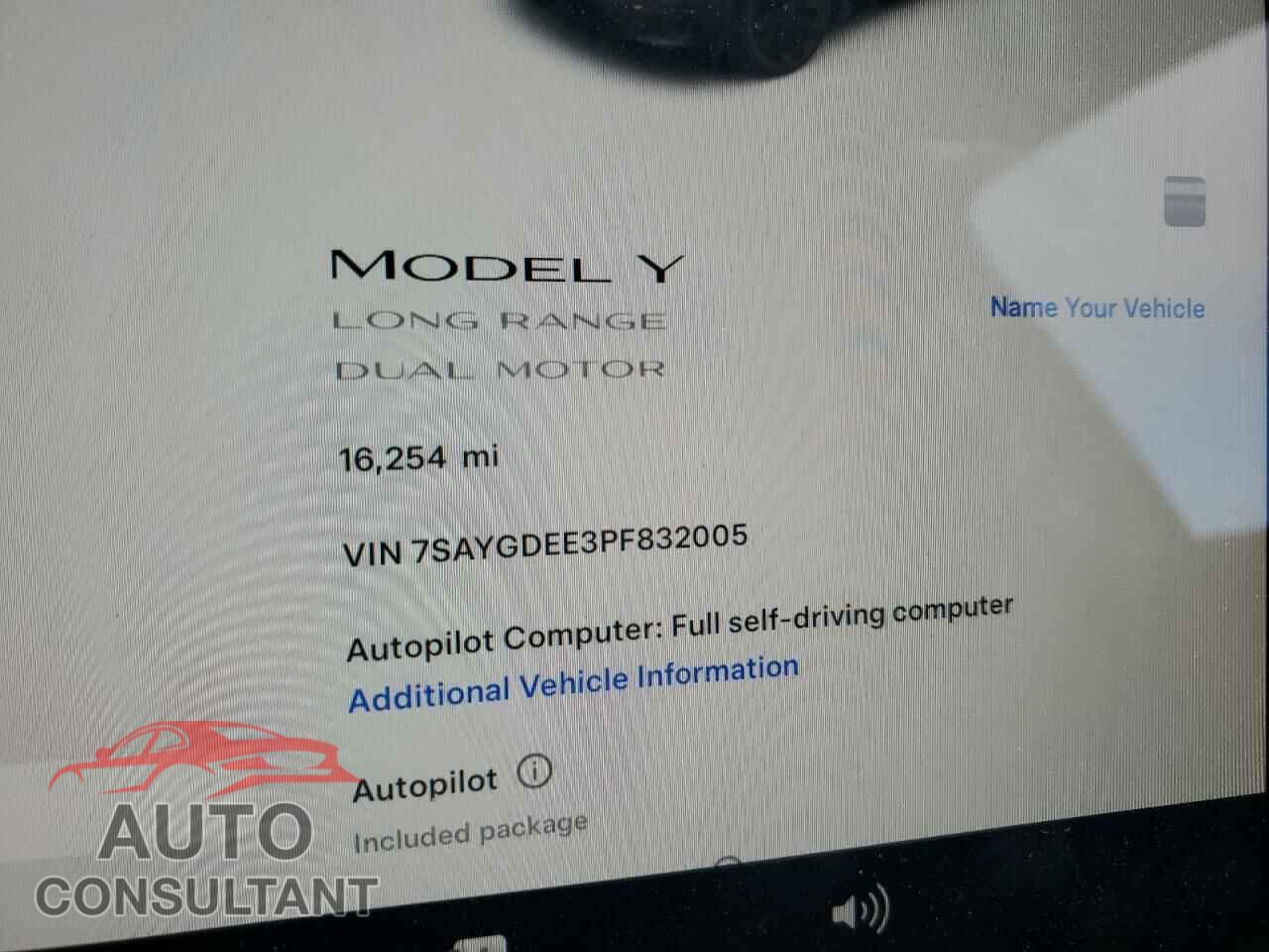 TESLA MODEL Y 2023 - 7SAYGDEE3PF832005