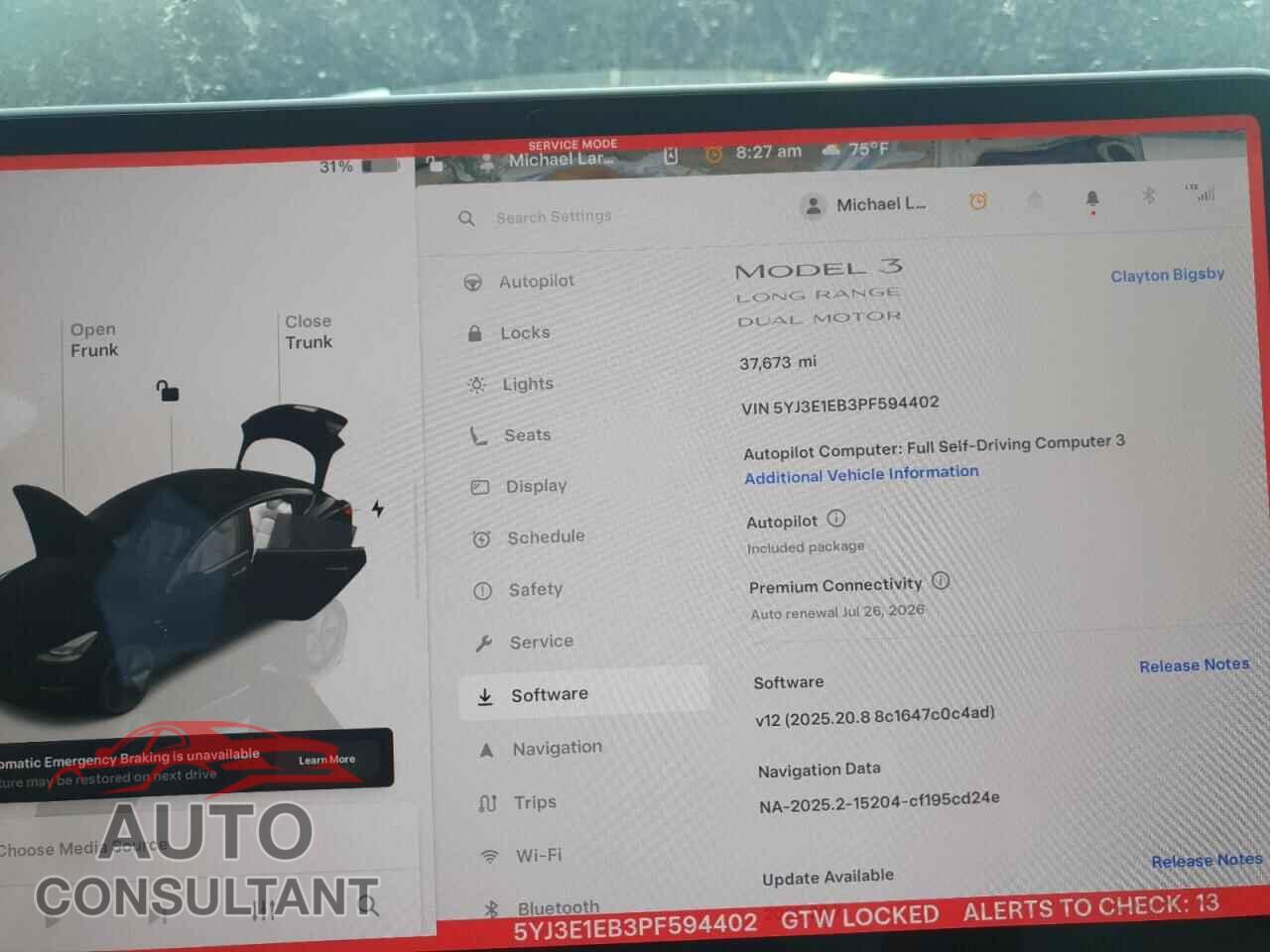 TESLA MODEL 3 2023 - 5YJ3E1EB3PF594402