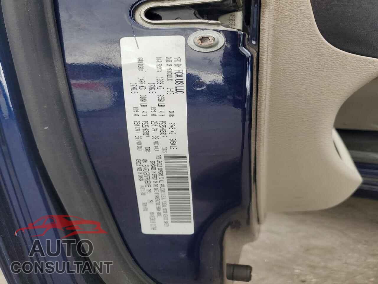 DODGE CARAVAN 2015 - 2C4RDGBG5FR686999