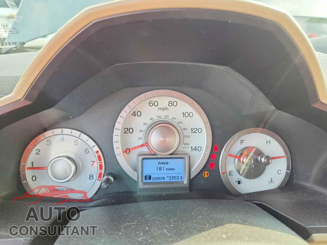 HONDA PILOT 2009 - 5FNYF48949B007656