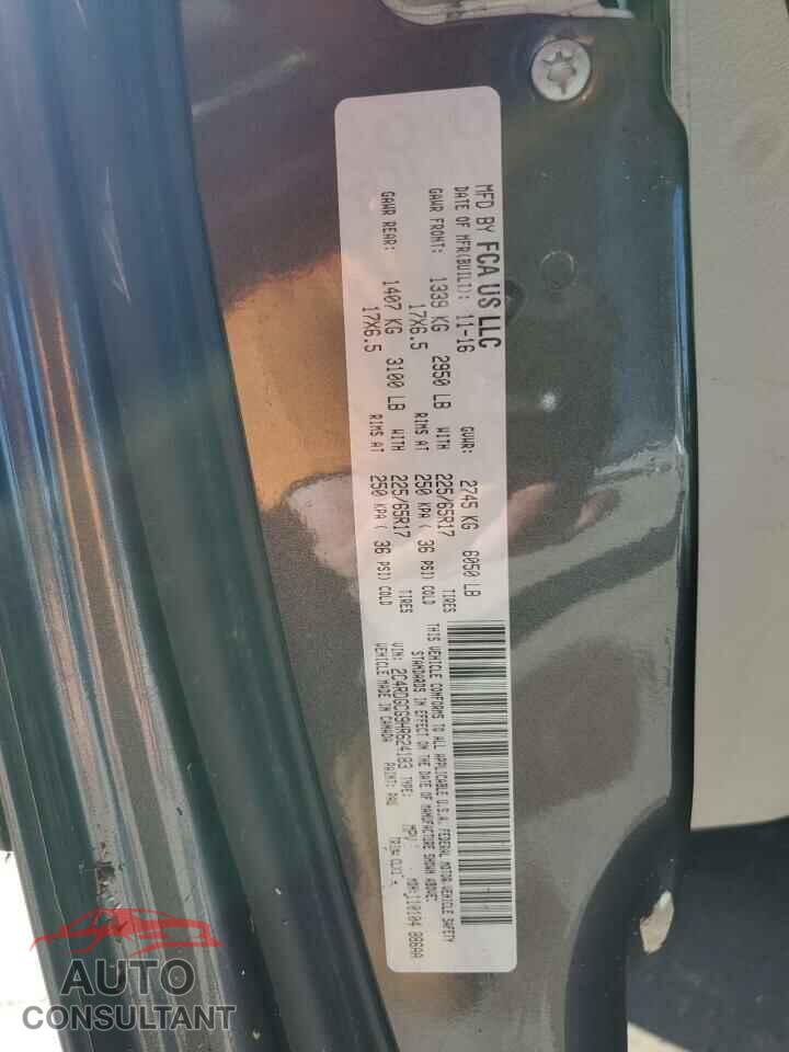 DODGE CARAVAN 2017 - 2C4RDGCG9HR624183