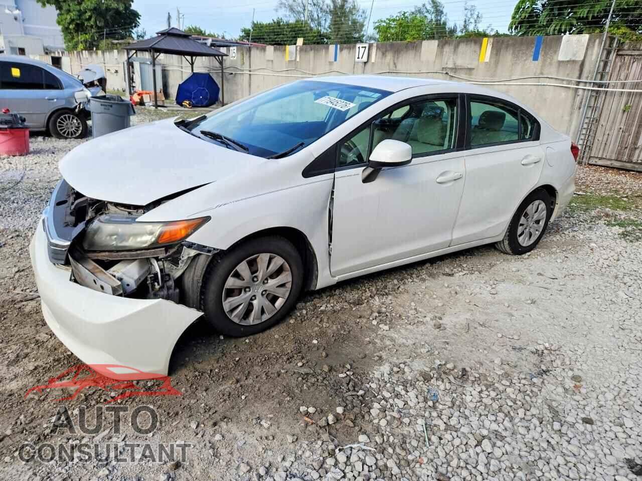 HONDA CIVIC 2012 - 19XFB2F57CE085692