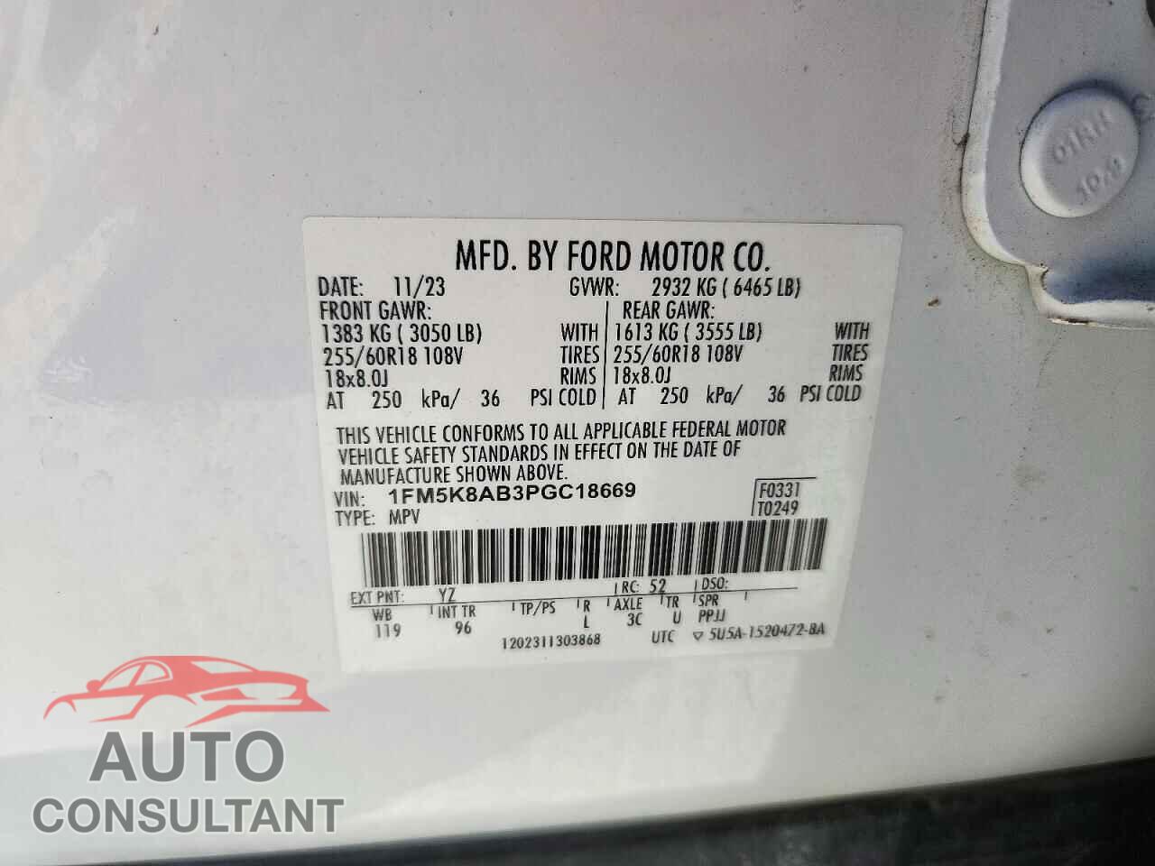 FORD EXPLORER 2023 - 1FM5K8AB3PGC18669