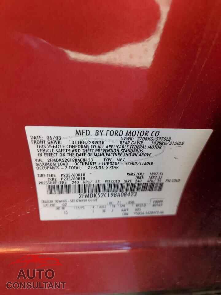 FORD FLEX 2009 - 2FMDK52C19BA08423