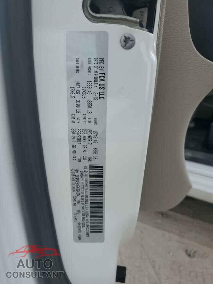 DODGE CARAVAN 2019 - 2C4RDGBG7KR642741