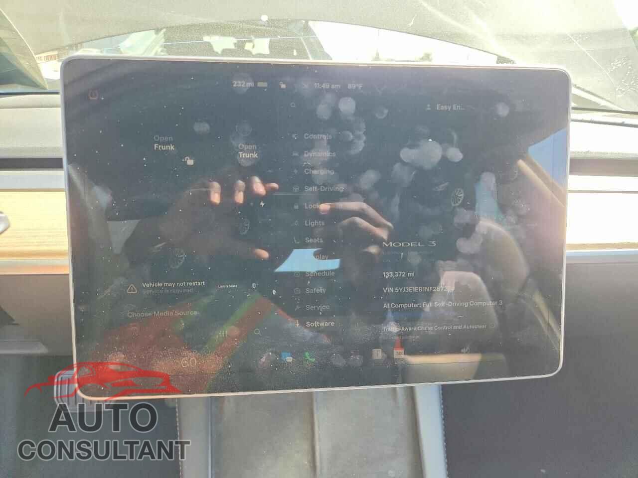 TESLA MODEL 3 2022 - 5YJ3E1EB1NF287274