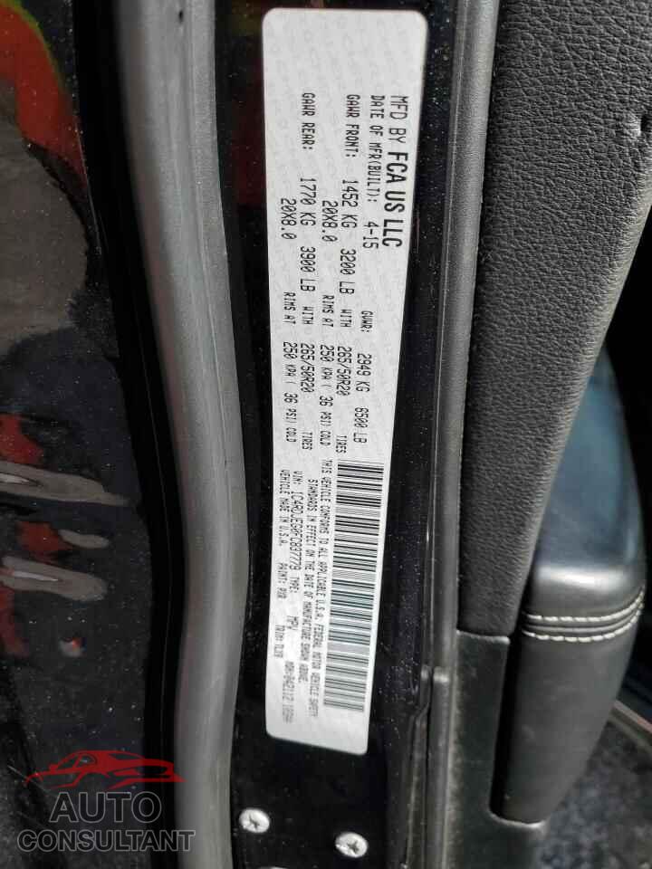 DODGE DURANGO 2015 - 1C4RDJEG0FC837779