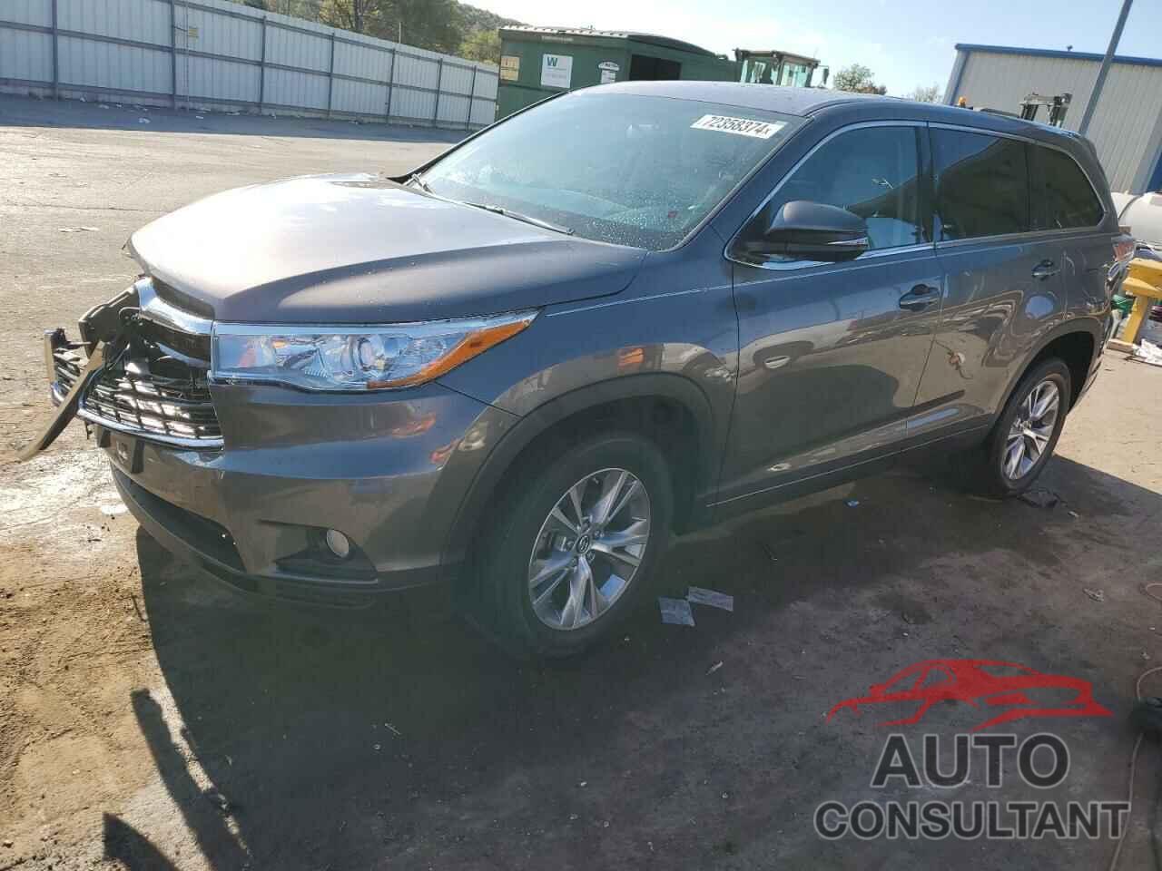 TOYOTA HIGHLANDER 2016 - 5TDZKRFH0GS179196