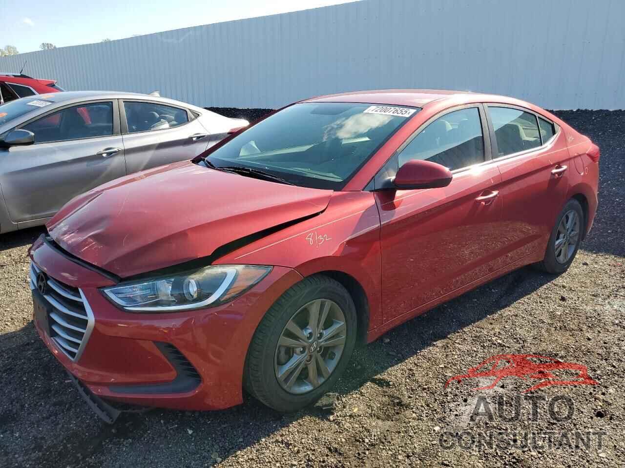 HYUNDAI ELANTRA 2018 - 5NPD84LFXJH332503
