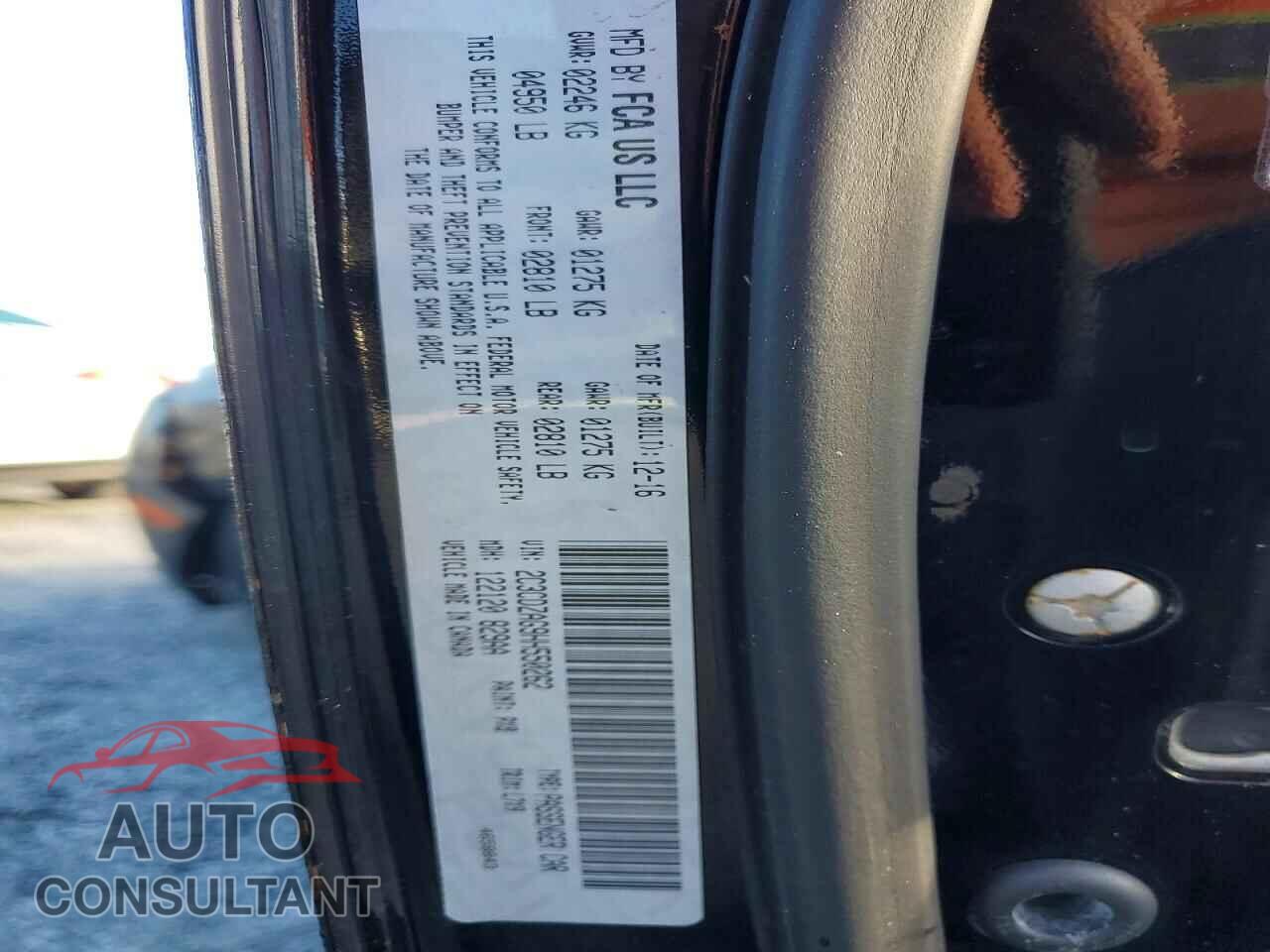 DODGE CHALLENGER 2017 - 2C3CDZAG9HH550262