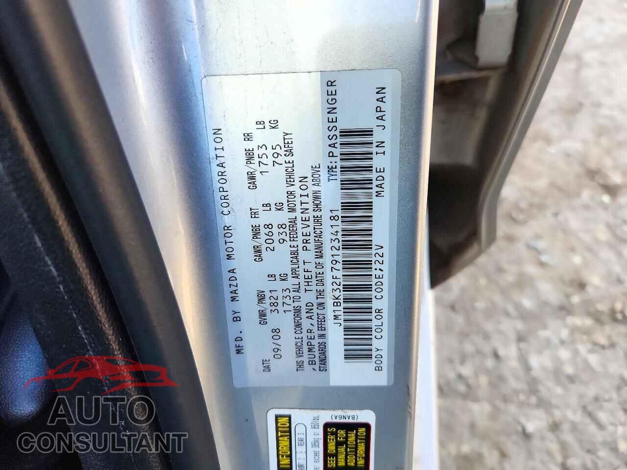 MAZDA 3 2009 - JM1BK32F791234181