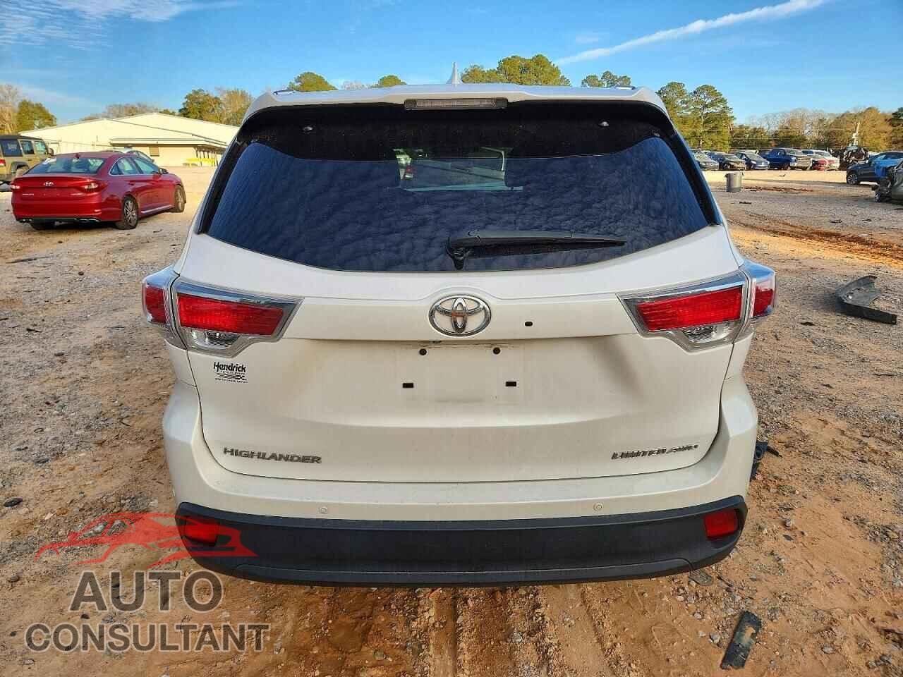TOYOTA HIGHLANDER 2016 - 5TDDKRFH8GS272719