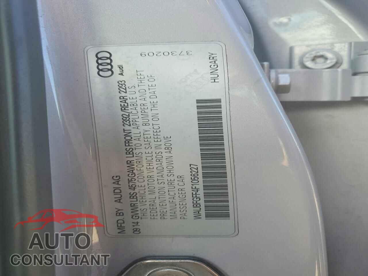 AUDI A3 2015 - WAUBFGFF4F1056227