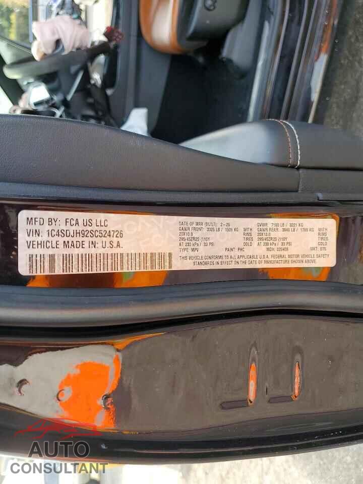 DODGE DURANGO 2025 - 1C4SDJH92SC524726