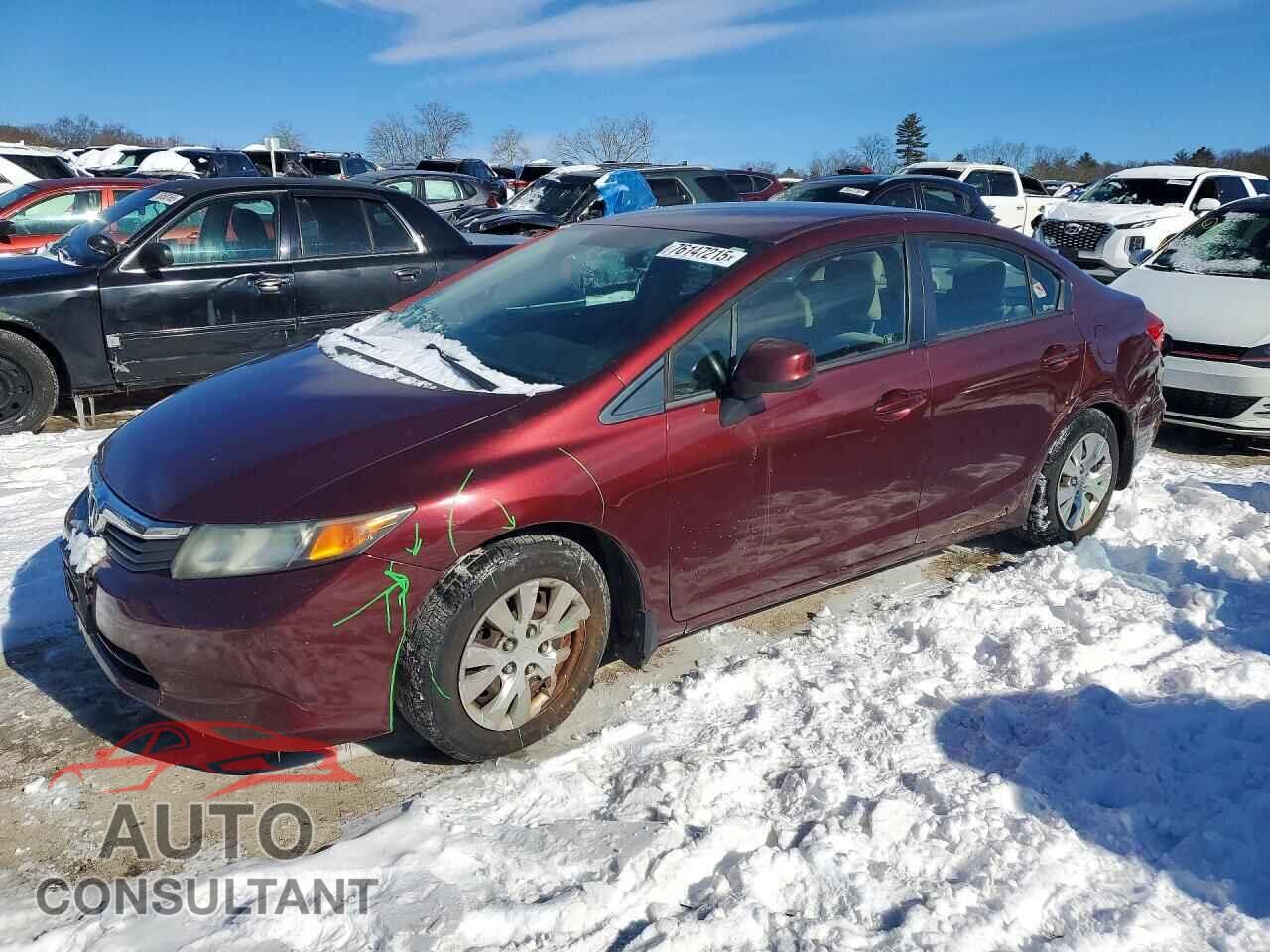 HONDA CIVIC 2012 - 2HGFB2F5XCH543697