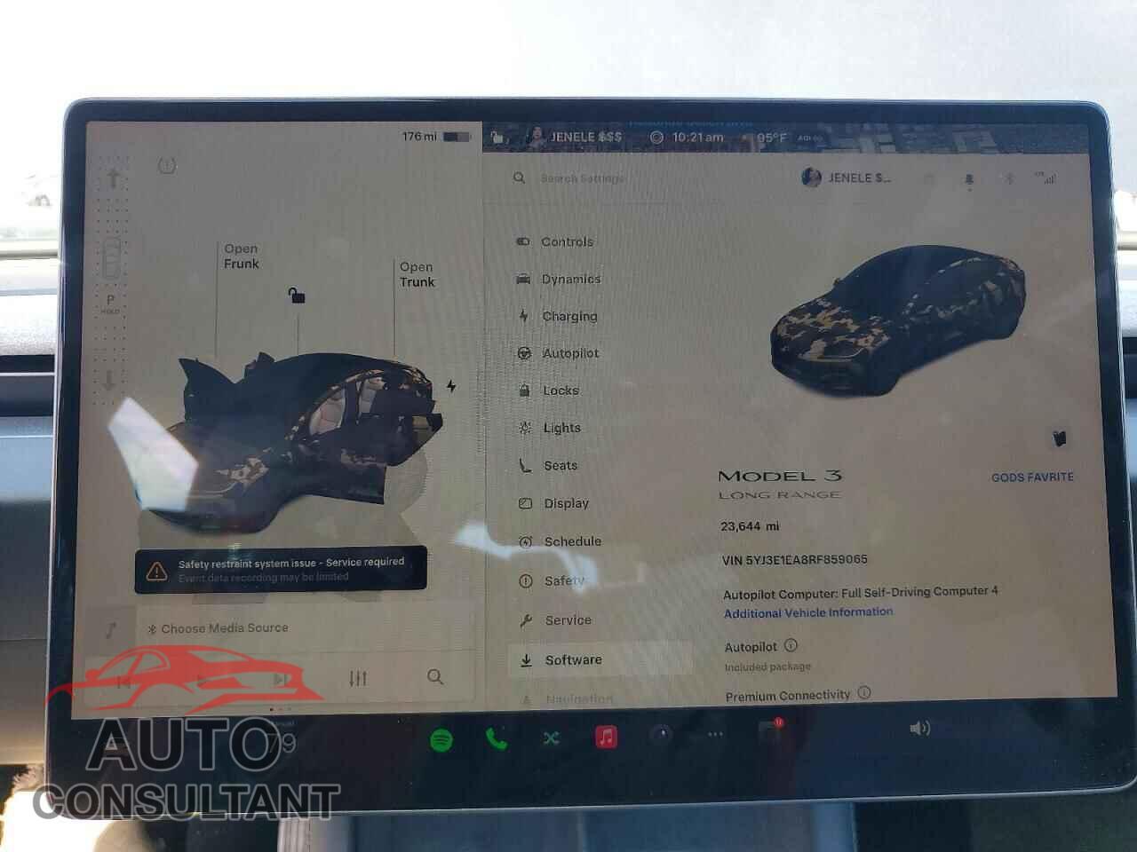 TESLA MODEL 3 2024 - 5YJ3E1EA8RF859065