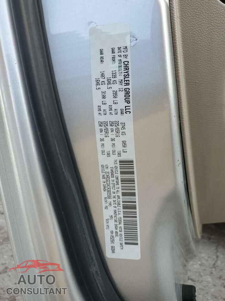 DODGE CARAVAN 2012 - 2C4RDGCGXCR365566