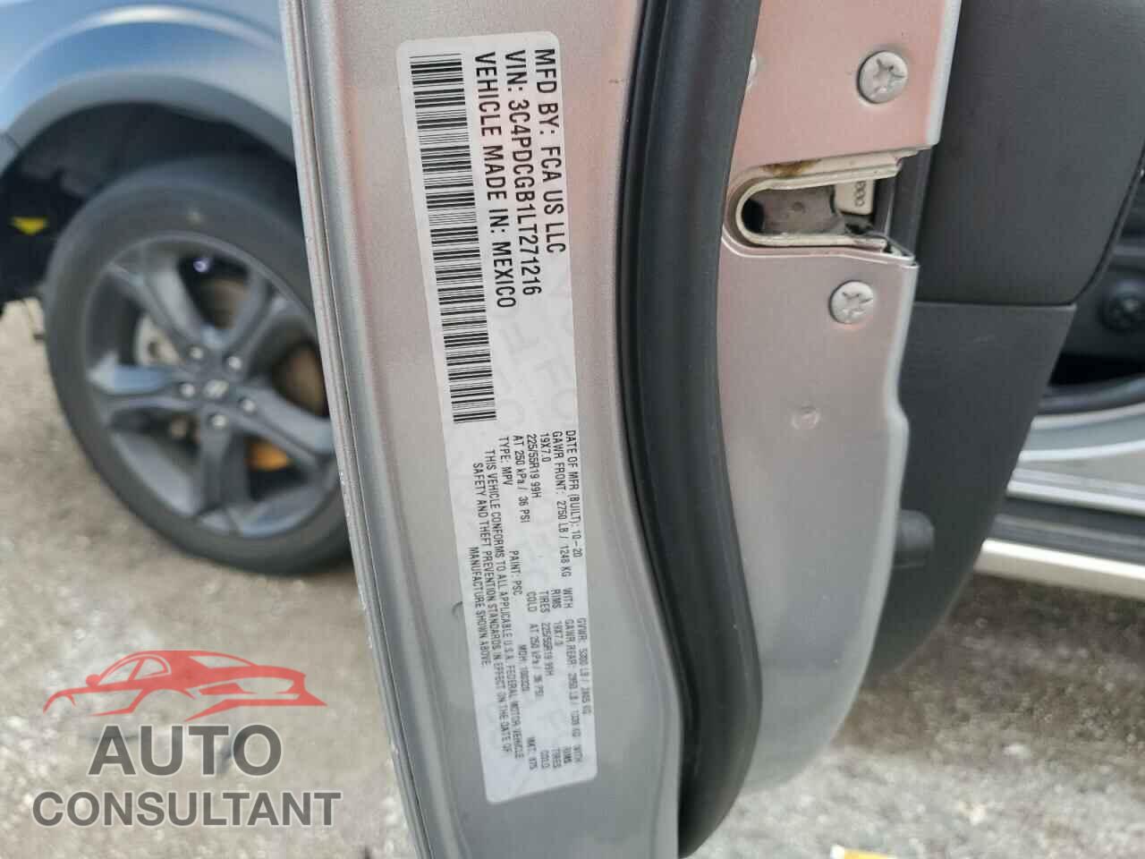 DODGE JOURNEY 2020 - 3C4PDCGB1LT271216
