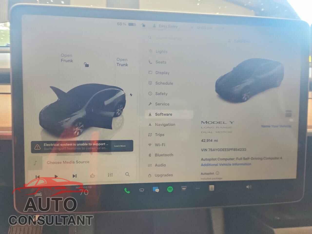 TESLA MODEL Y 2023 - 7SAYGDEE5PF854233