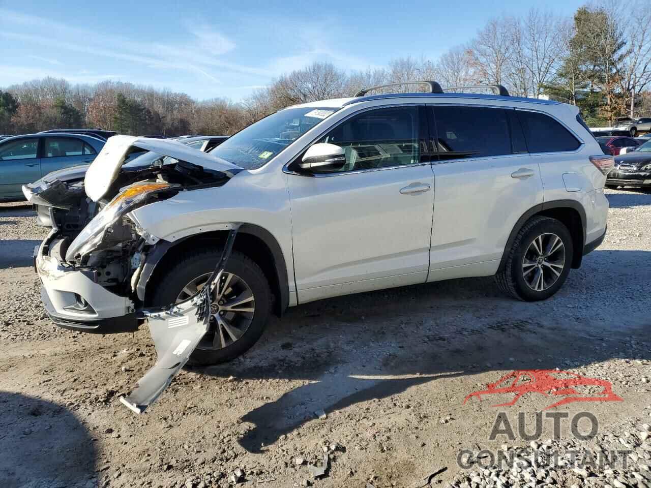 TOYOTA HIGHLANDER 2016 - 5TDJKRFH2GS314983