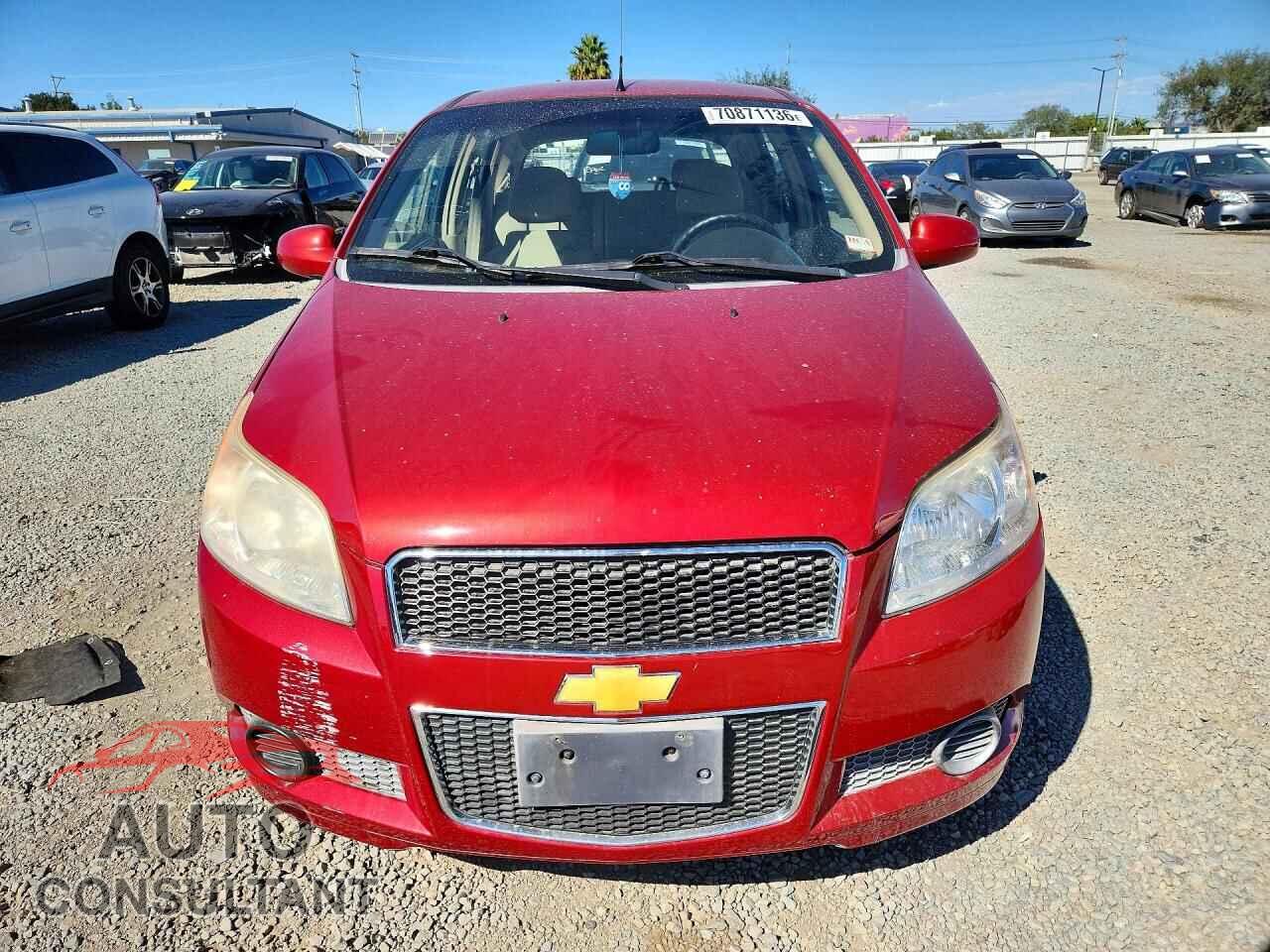 CHEVROLET AVEO 2011 - KL1TD6DE8BB154853