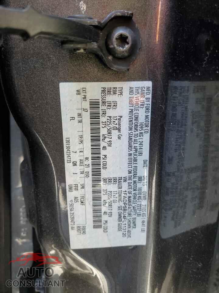 FORD CMAX 2015 - 1FADP5BU4FL113120