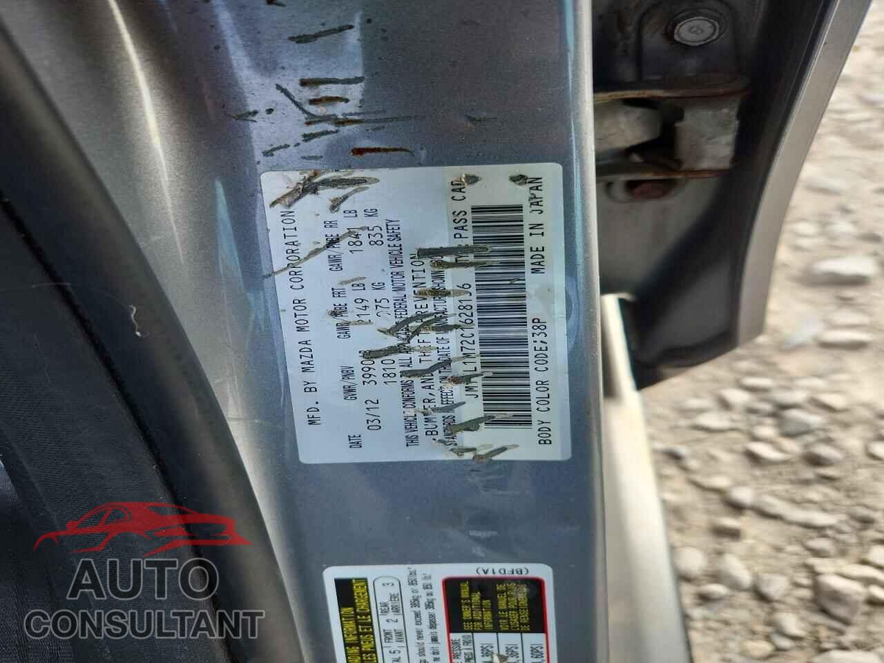 MAZDA 3 2012 - JM1BL1M72C1628136