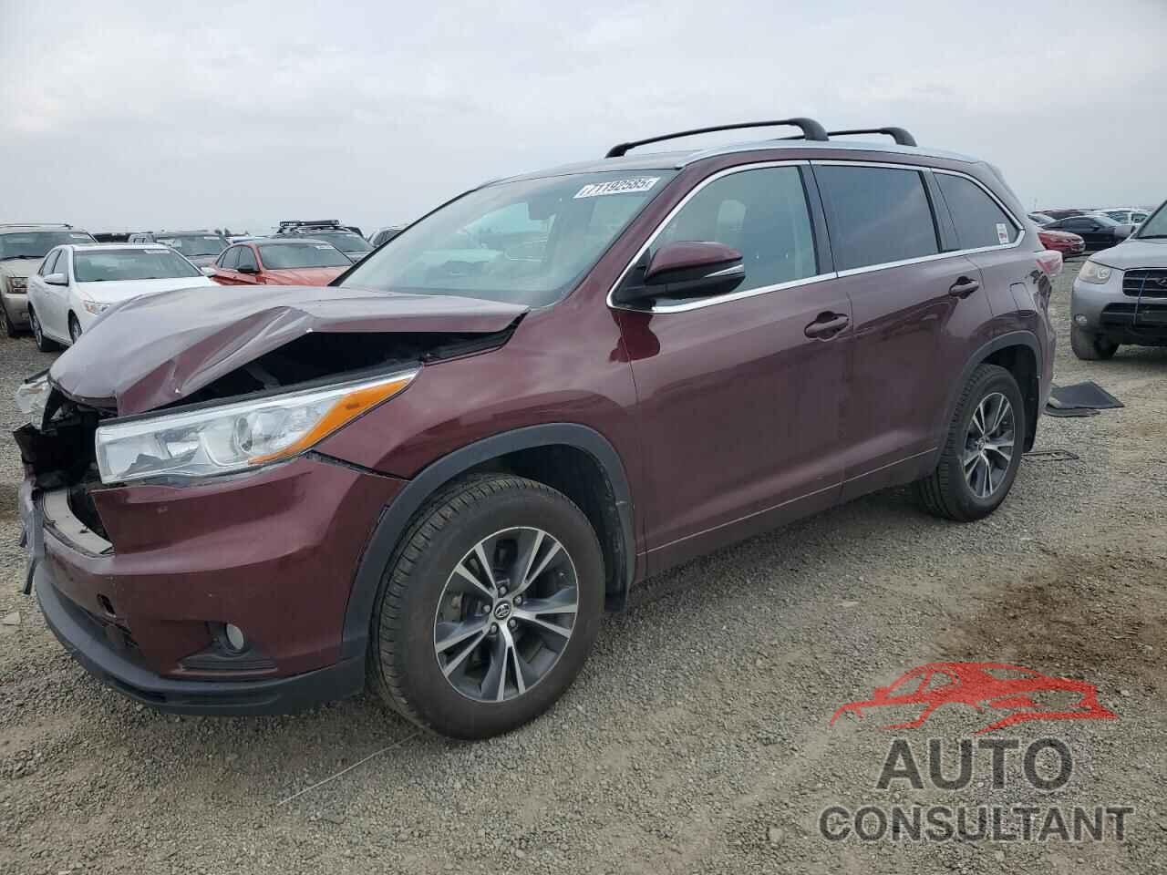 TOYOTA HIGHLANDER 2016 - 5TDJKRFH0GS316781
