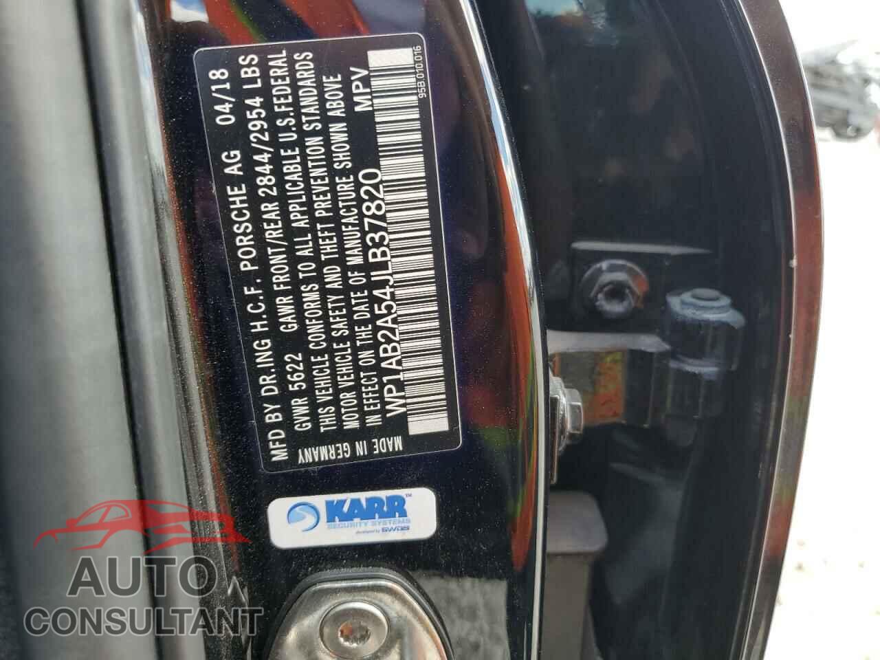 PORSCHE MACAN 2018 - WP1AB2A54JLB37820