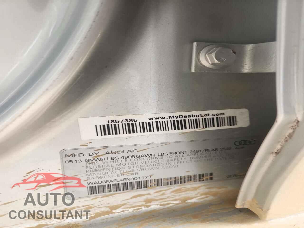 AUDI A4 2014 - WAUBFAFL4EN001173