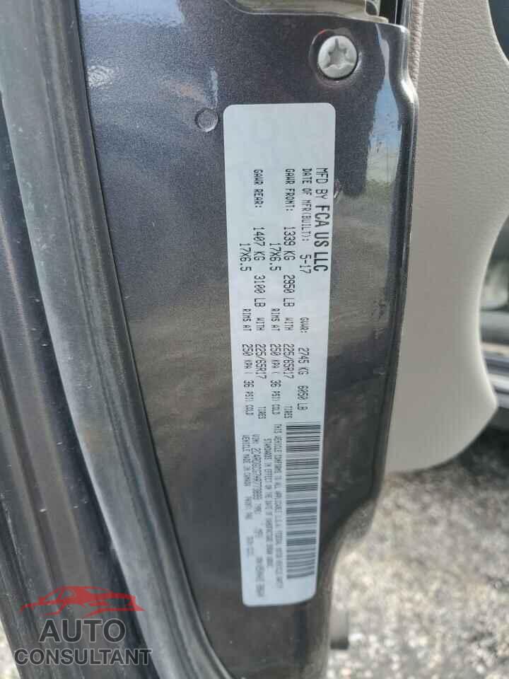 DODGE CARAVAN 2017 - 2C4RDGCG7HR773899